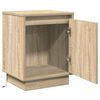vidaXL Nachttisch 2 pcs Sonoma-Eiche 39 x 34,5 x 50 cm Holzwerkstoff