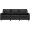 vidaXL 3-Sitzer-Sofa Schwarz 180 cm Kunstleder