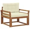 vidaXL Outdoor Mittelsofa Natur
