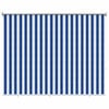 vidaXL Au&szlig;enrollo 90% UV-Block Blau-wei&szlig; gestreift 160 x 140 cm HDPE