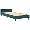 vidaXL Boxspringbett mit Kopfteil Dunkelgr&uuml;n 90 x 190 cm Samt
