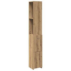 vidaXL Badschrank Artisan-Eiche 25x25x170 cm Holzwerkstoff