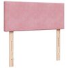 vidaXL Ottoman-Bett mit Matratze Rosa 120x200 cm Samt