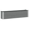 vidaXL Hochbeet Grau 150 x 30 x 36 cm alu.