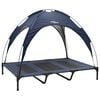 vidaXL Hundebett Marineblau 122 x 93 x 106,5 cm Stahl