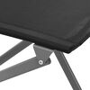 vidaXL Klappbare Gartenstühle 2 Stk. Schwarz Stahl und Textilene