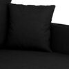 vidaXL 3-Sitzer-Sofa Schwarz 180 cm Stoff