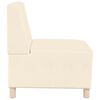 vidaXL | Modulares Armfreies Sofa | Creme 55 x 74 x 82 cm Cordstoff