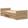 vidaXL Bettgestell ohne Matratze Artisan-Eiche 90x200cm Holzwerkstoff