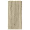 vidaXL Beistellschrank mit Glast&uuml;ren Sonoma-Eiche 68x37x75,5 cm