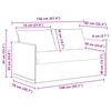 vidaXL Sofa 2 pcs Creme