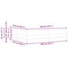 vidaXL Boxspringbett mit Matratze Dunkelgr&uuml;n 200 x 210 cm Stoff