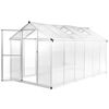 vidaXL Gew&auml;chshaus Aluminium 362x190x195 cm 13,41 m&sup3;