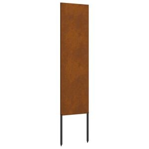 vidaXL Garten Sichtschutz-Leinwand Rostig 32 x 140 cm Wetterfeststahl