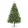 vidaXL Weihnachtsbaum mit 300 LEDs mit St&auml;nder Gr&uuml;n 180 cm PE