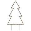 vidaXL Weihnachtsbaum mit Erdspießen und 80 LEDs 60 cm