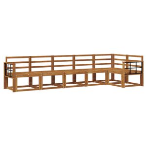 vidaXL Outdoor-Sofagarnitur 6 pcs Natur Massivholz Akazie