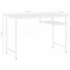 vidaXL Computertisch Wei&szlig; 105x55x72 cm MDF und Metall