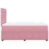 vidaXL Boxspringbett mit Matratze Rosa 120x190 cm Samt
