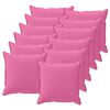vidaXL Kissenbezug 12 stk. HOUTEN Rosa 50 x 50 cm Polyester