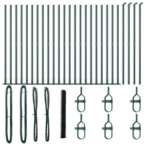 vidaXL Zaunpfosten Gr&uuml;n