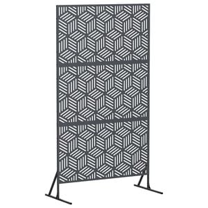vidaXL Sichtschutz 100 x 50 x 180 cm Stahl Anthrazit