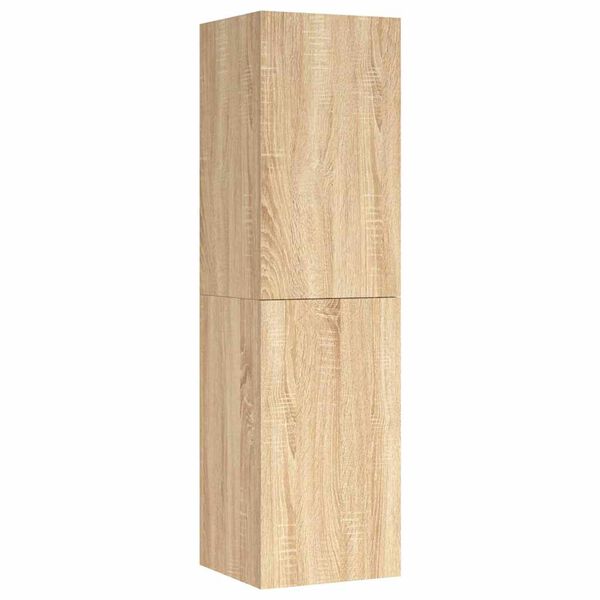 vidaXL TV-Schr&auml;nke 2 Stk. Sonoma-Eiche 30,5x30x110 cm Holzwerkstoff