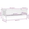 vidaXL Tagesbett Schwarz 100x200 cm Massivholz Kiefer