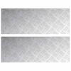 vidaXL Stufenmatten 2 stk. 80 x 30 cm Silber Aluminium Rechtwinklig