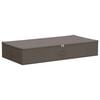 vidaXL Aufbewahrungsbox Grau 90 x 48 x 15 cm Vliesstoff