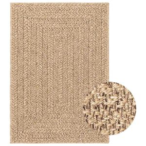 vidaXL Teppich 160x230 cm Jute-Optik Innen und Au&szlig;en