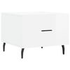 vidaXL Couchtische 2 Stk. Hochglanz-Wei&szlig; 50x50x40 cm Holzwerkstoff
