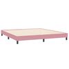 vidaXL Bettgestell ohne Matratze Rosa 200x220 cm Samt
