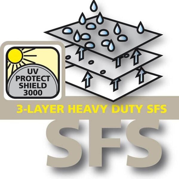 Eurotrail Sonnenschirmh&uuml;lle 240x45 cm Grau