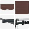 vidaXL Einziehbare Markise Braun 350 x 200 cm Stoff
