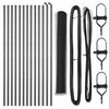 vidaXL Bodenmontierter Sechseckzaun 25 x 1,2 m PVC-beschichteter Stahl