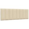 vidaXL Bettgestell ohne Matratze "Hanko" Creme 140x200 cm Stoff