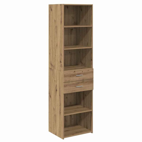vidaXL Highboard Artisan-Eiche 50 x 42,5 x 185 cm Holzwerkstoff