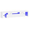 vidaXL TV-Schrank mit LED-Leuchten Wei&szlig; 200x36,5x40 cm