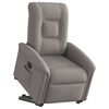 vidaXL Relaxsessel mit Aufstehhilfe Taupe Stoff