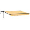 vidaXL Manueller Markisenrahmen mit LEDs Sand 5 x 3 m