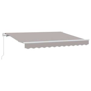 vidaXL Einziehbare Markise Hellgrau 250 x 200 cm Stoff