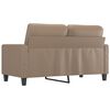 vidaXL 2-Sitzer-Sofa Cappuccino-Braun 120 cm Kunstleder