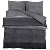 vidaXL Bettw&auml;sche-Set Dunkelgrau 225x220 cm Baumwolle