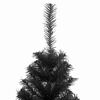 vidaXL Weihnachtsbaum mit 150 LEDs mit Ständer Schwarz 120 cm PVC