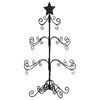 vidaXL Metall-Weihnachtsbaum f&uuml;r Dekorationen Schwarz 90 cm