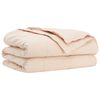 vidaXL Bettdecke 220 x 240 cm F&uuml;r alle Jahreszeiten Kapokfaser Beige