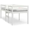 vidaXL Hochbett Wei&szlig; 90x200 cm Massivholz Kiefer