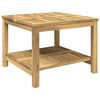 vidaXL Couchtisch Wei&szlig; gewaschen 60,5 x 60 x 45 cm Massivholz Akazie