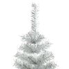 vidaXL Weihnachtsbaum mit 150 LEDs mit St&auml;nder Silber 150 cm PET